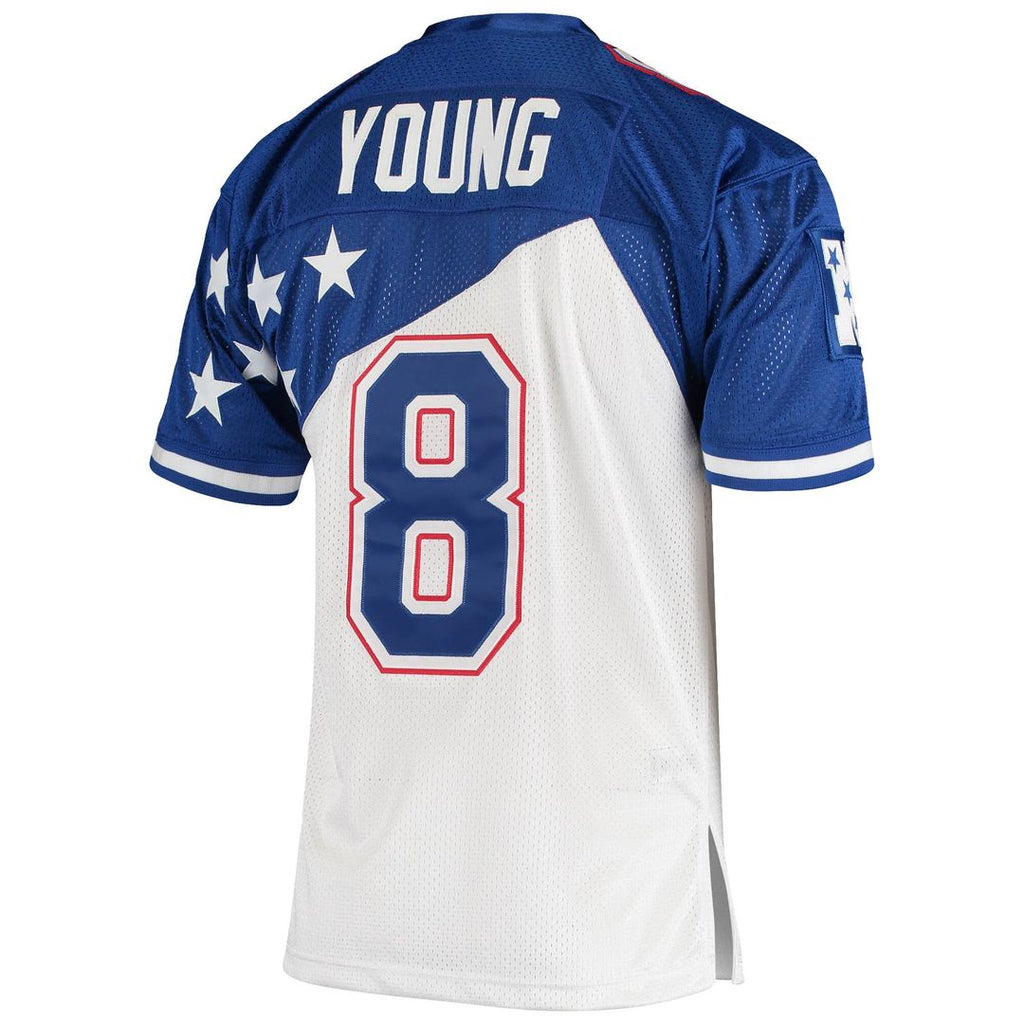Steve Young NFC Mitchell & Ness 1994 Pro Bowl Authentic Jersey - White/Blue Official NFL Team Apparel Football Fan Gear