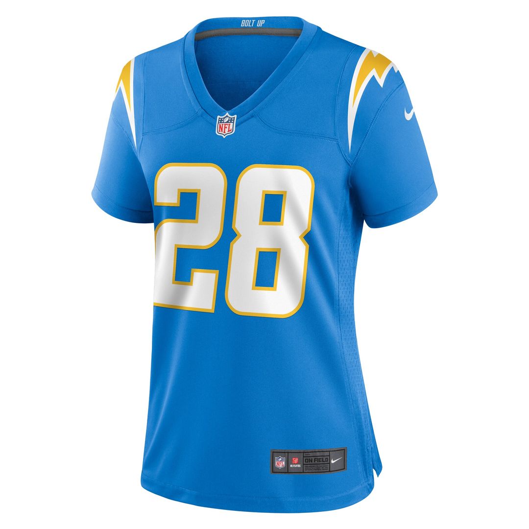 Hassan Haskins Los Angeles Chargers Nike Women's Game Jersey - Powder Blue Official NFL Team Apparel Football Fan Gear