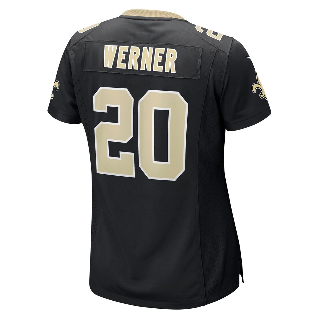 Pete Werner New Orleans Saints Nike Women's Game Jersey - Black Official NFL Team Apparel Football Fan Gear