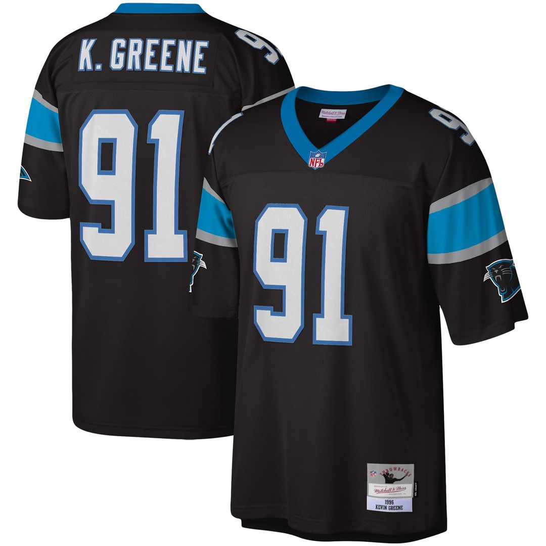 Kevin Greene Carolina Panthers Mitchell & Ness Legacy Replica Jersey - Black Official NFL Team Apparel Football Fan Gear