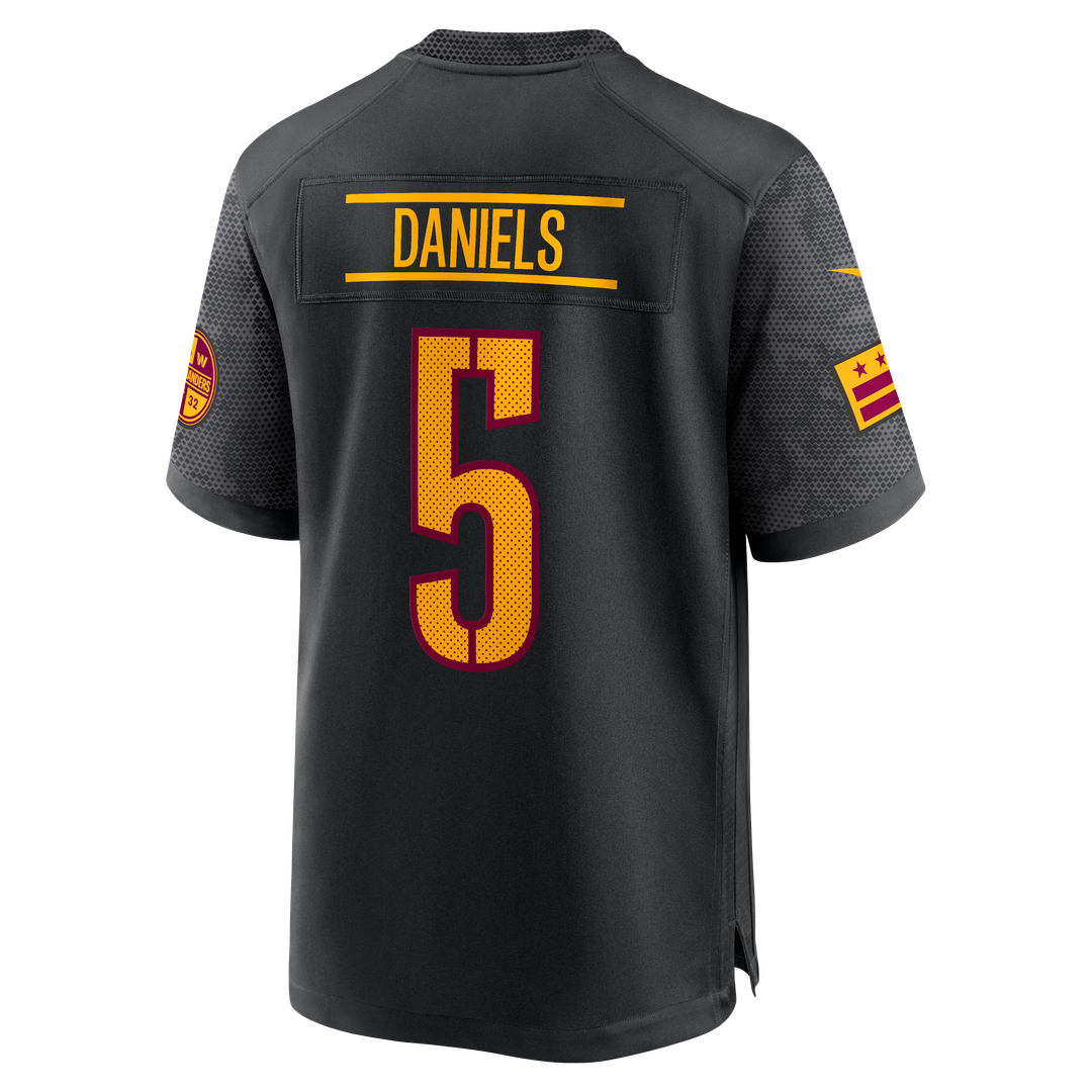 Jayden Daniels Washington Commanders Nike Alternate Game Player Jersey - Black Official NFL Team Apparel Football Fan Gear