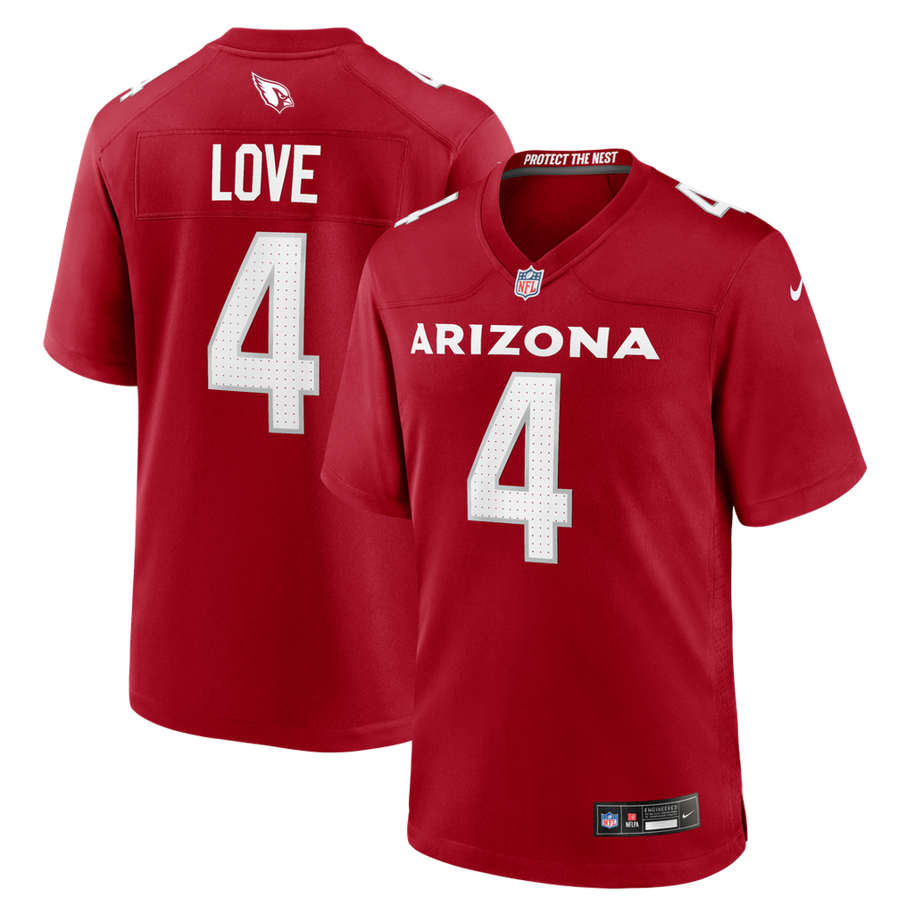 Jeremiyah Love Arizona Cardinals Nike Game Player Jersey - White Official NFL Team Apparel Football Fan Gear
