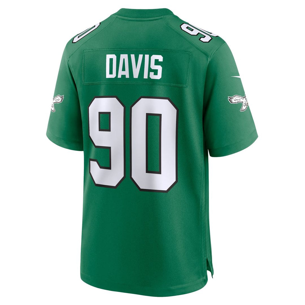 Jordan Davis Philadelphia Eagles Nike Team Game Jersey - Midnight Green Official NFL Team Apparel Football Fan Gear