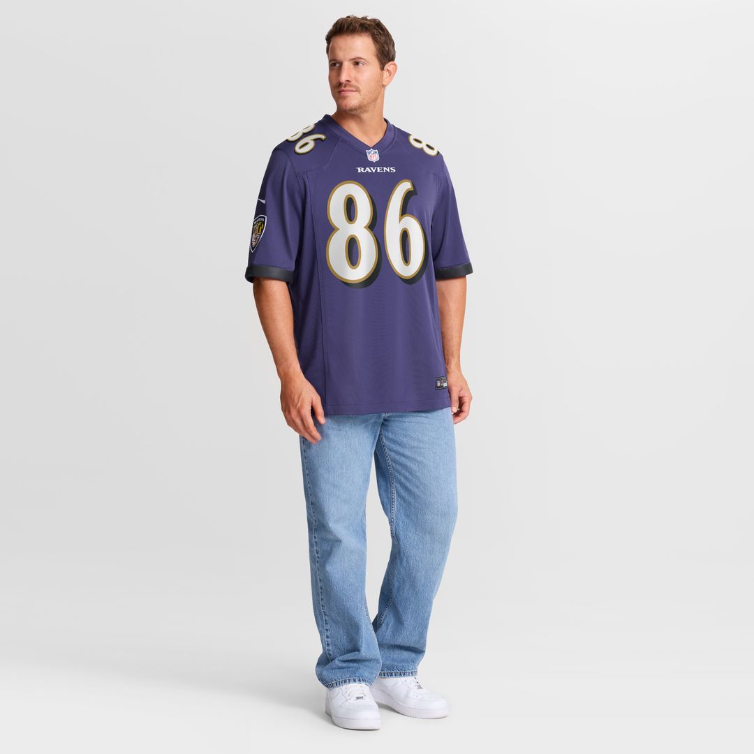 Cornelius Johnson Baltimore Ravens Nike Team Game Jersey - Purple Official NFL Team Apparel Football Fan Gear