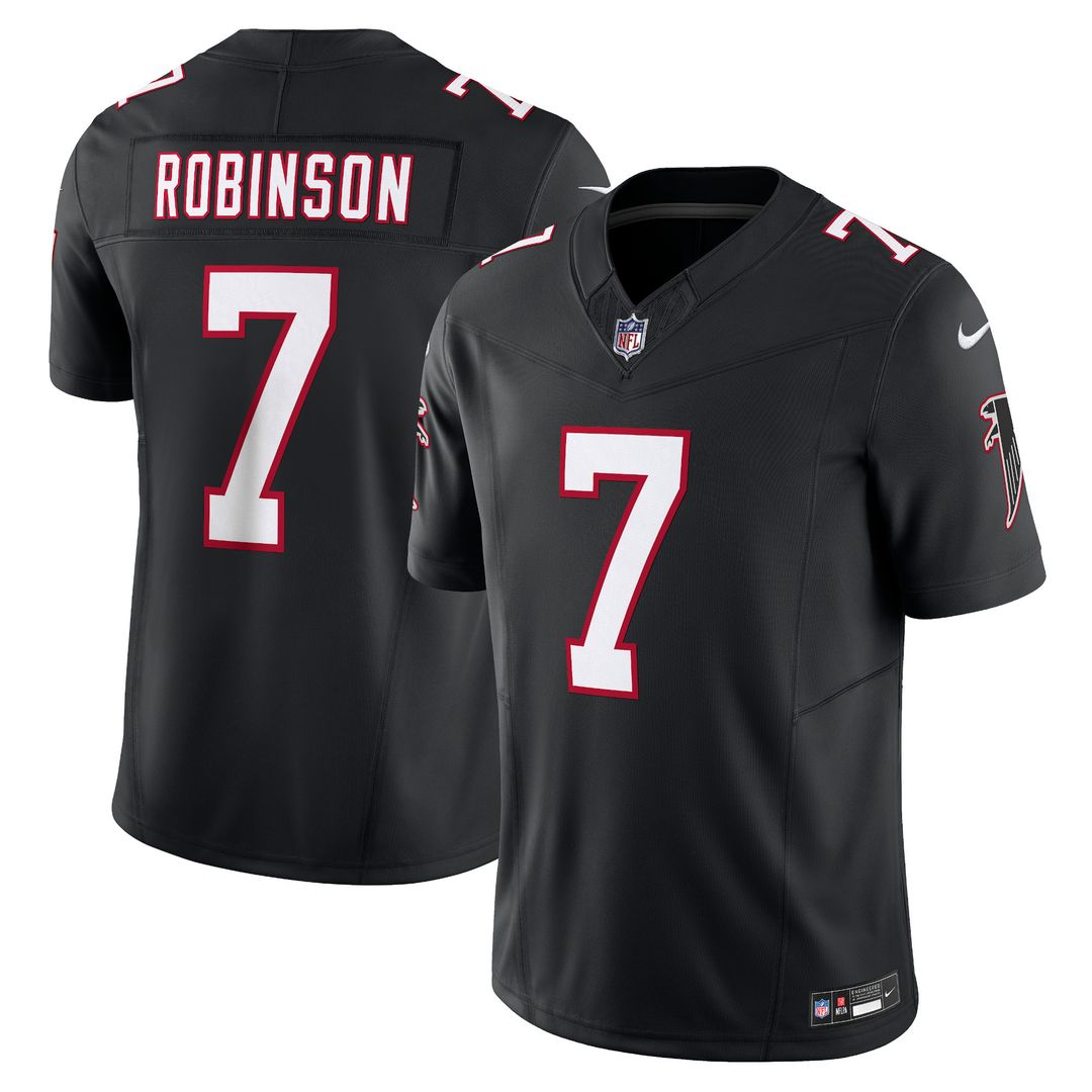Bijan Robinson Atlanta Falcons Nike Alternate Vapor F.U.S.E. Limited Jersey - Black Official NFL Team Apparel Football Fan Gear