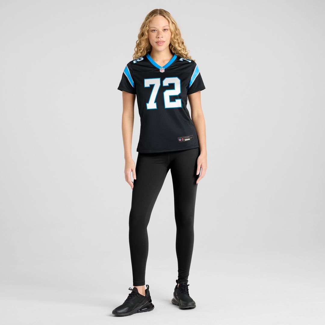Taylor Moton Carolina Panthers Nike Women's Team Game Jersey - Black Official NFL Team Apparel Football Fan Gear