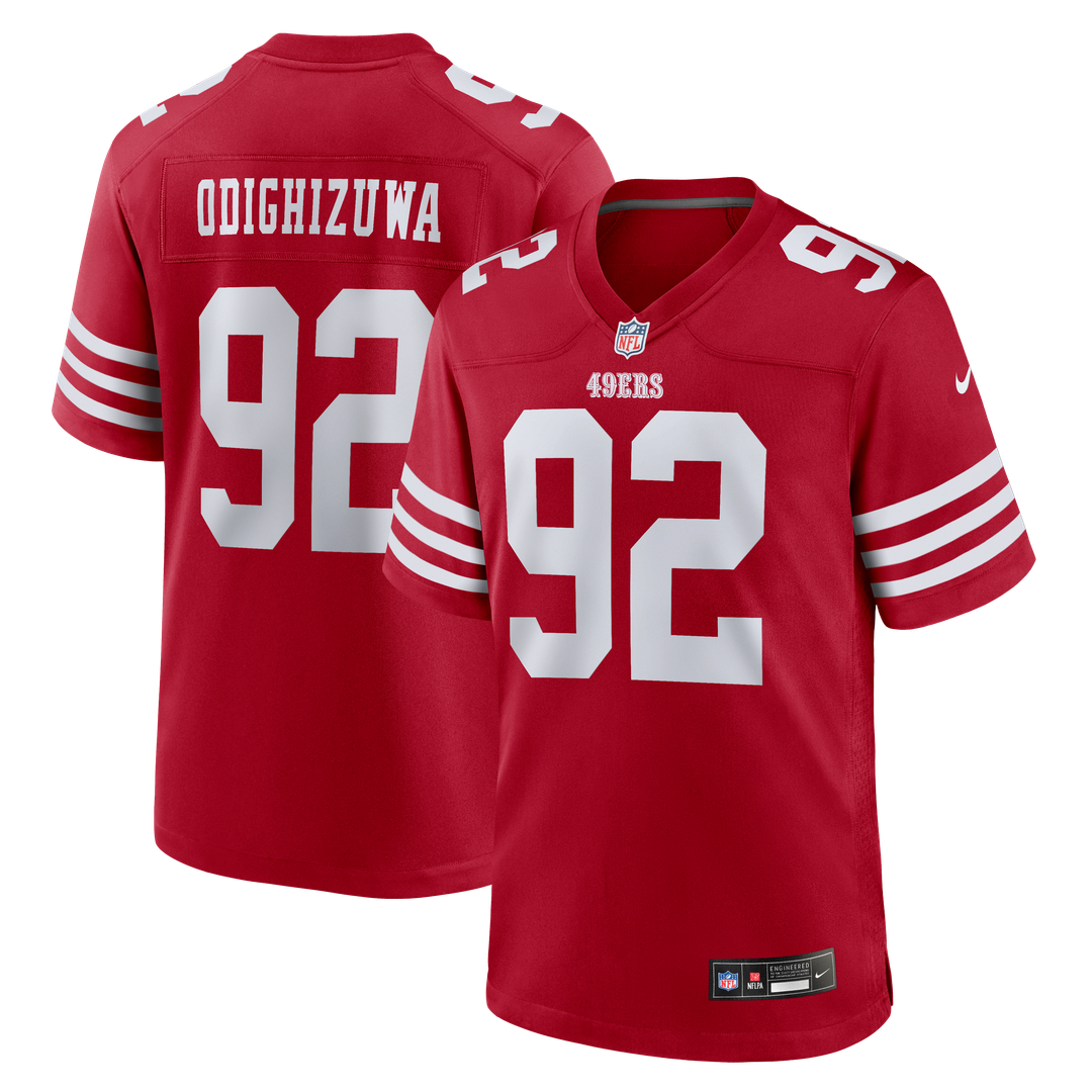 Osa Odighizuwa San Francisco 49ers Nike Team Game Jersey - Scarlet Official NFL Team Apparel Football Fan Gear