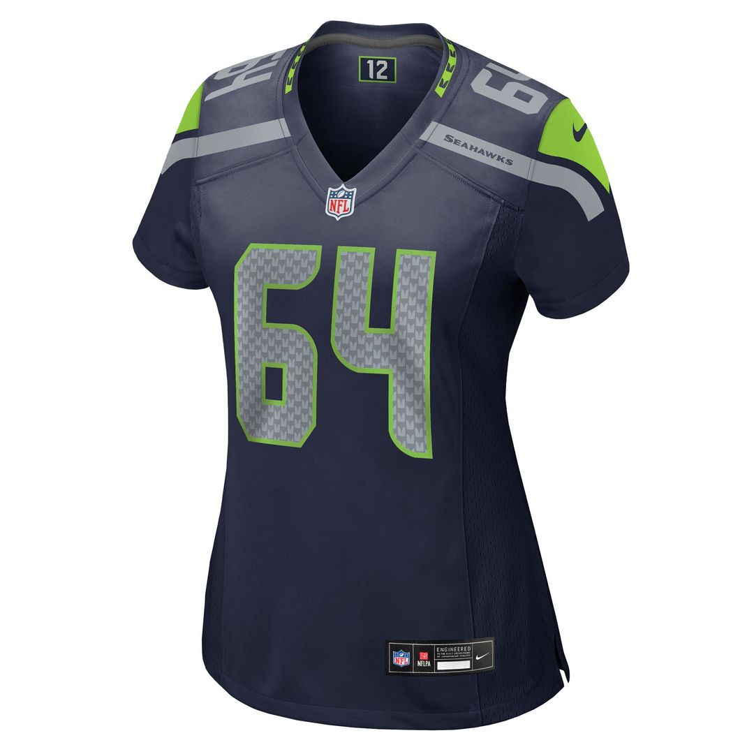 Christian Haynes Seattle Seahawks Nike Women's Team Game Jersey - College Navy Official NFL Team Apparel Football Fan Gear