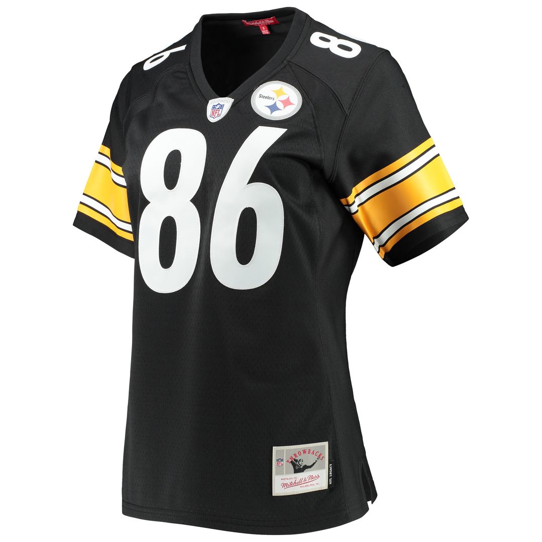 Hines Ward Pittsburgh Steelers Mitchell & Ness Women's Legacy Replica Player Jersey - Black Official NFL Team Apparel Football Fan Gear