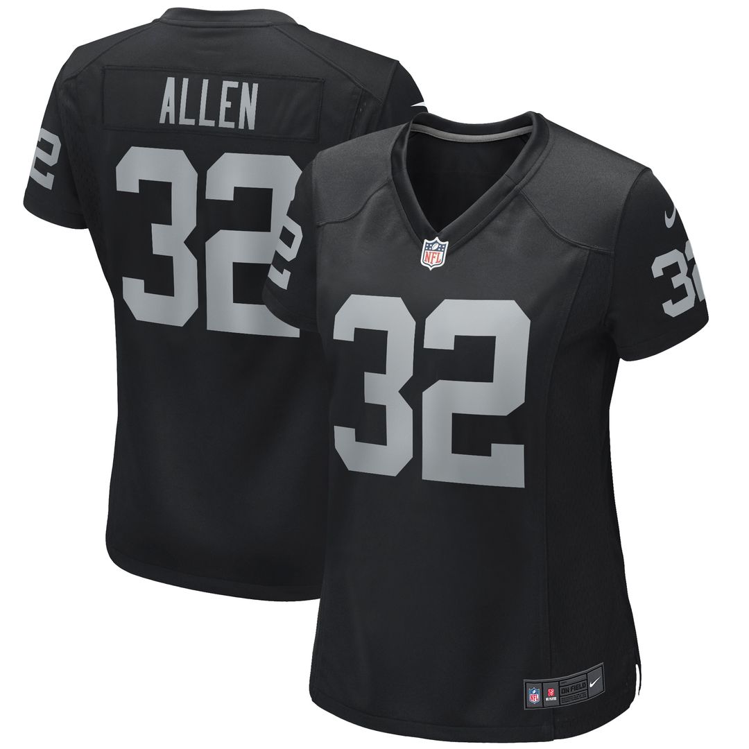Marcus Allen Las Vegas Raiders Nike Women's Game Retired Player Jersey - Black Official NFL Team Apparel Football Fan Gear