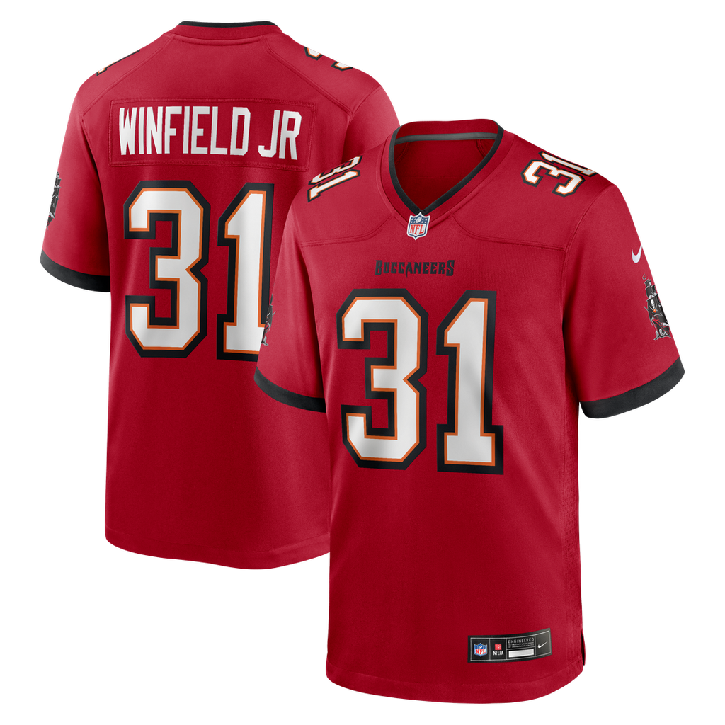 Antoine Winfield Jr. Tampa Bay Buccaneers Nike Game Jersey - Red Official NFL Team Apparel Football Fan Gear