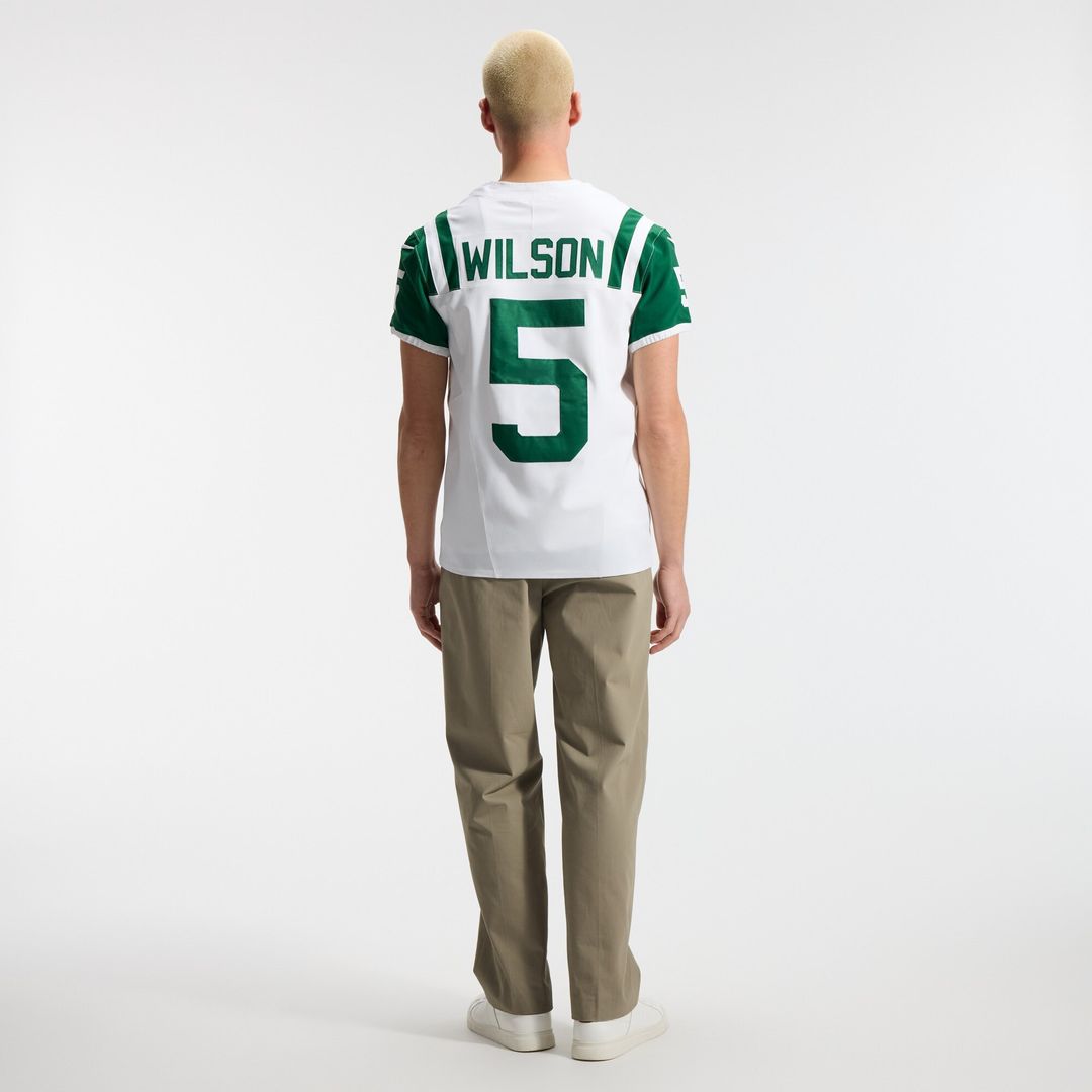 Garrett Wilson New York Jets Nike Classic Alternate Vapor F.U.S.E. Elite Jersey - White Official NFL Team Apparel Football Fan Gear