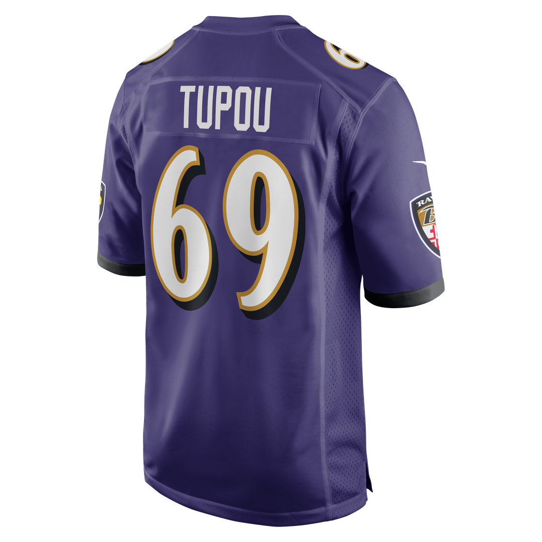 Josh Tupou Baltimore Ravens Nike Team Game Jersey - Purple Official NFL Team Apparel Football Fan Gear