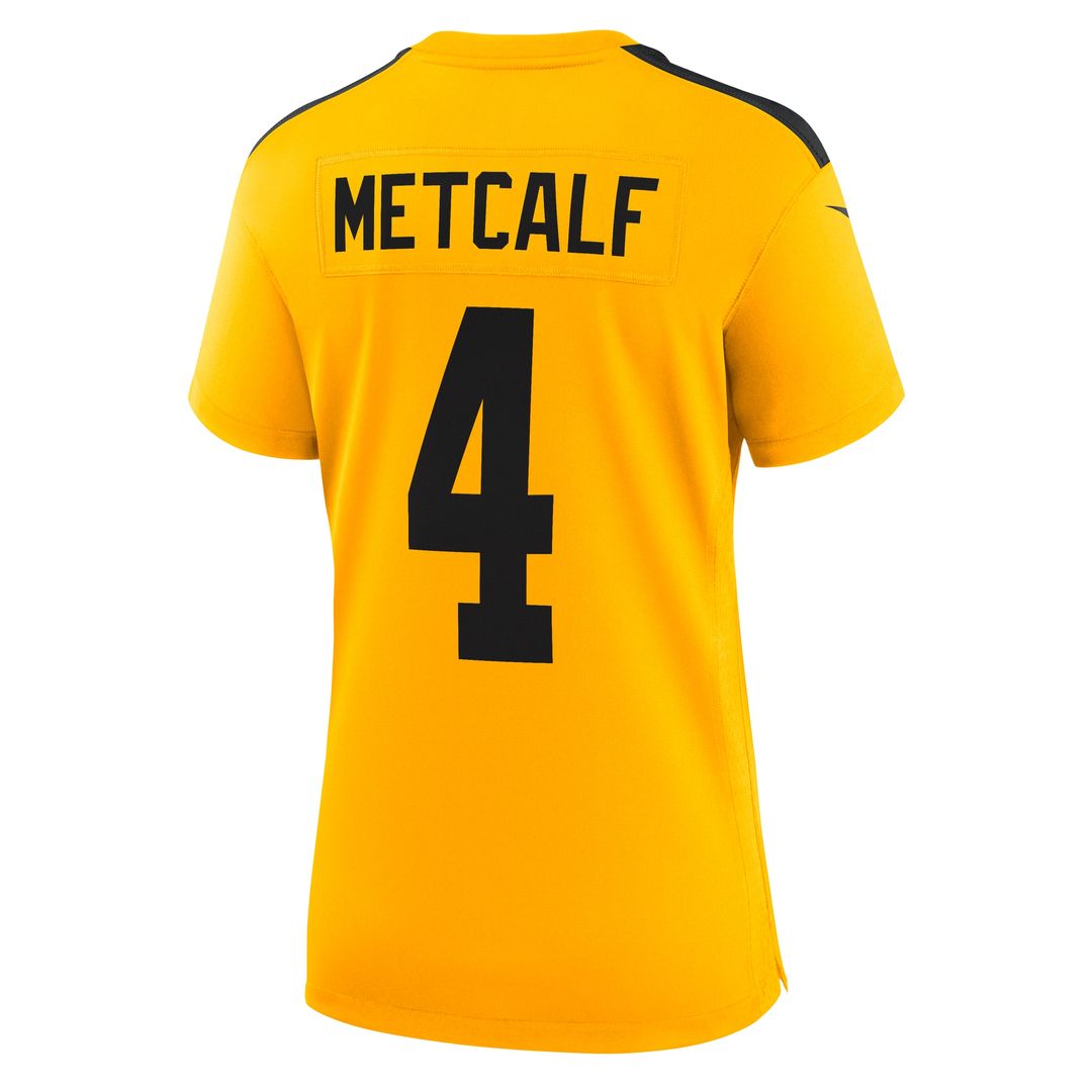 DK Metcalf Pittsburgh Steelers Nike Women's Alternate 1933 Throwback Game Jersey - Gold Official NFL Team Apparel Football Fan Gear