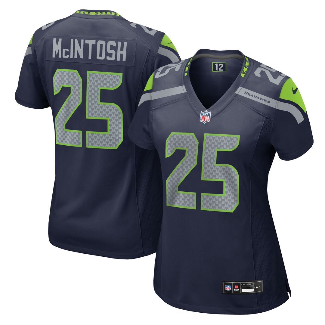 Kenny McIntosh Seattle Seahawks Nike Women's Team Game Jersey - College Navy Official NFL Team Apparel Football Fan Gear