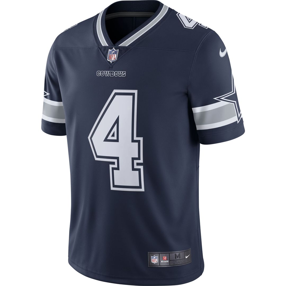 Dak Prescott Dallas Cowboys Nike Vapor Limited Player Jersey - Navy Official NFL Team Apparel Football Fan Gear