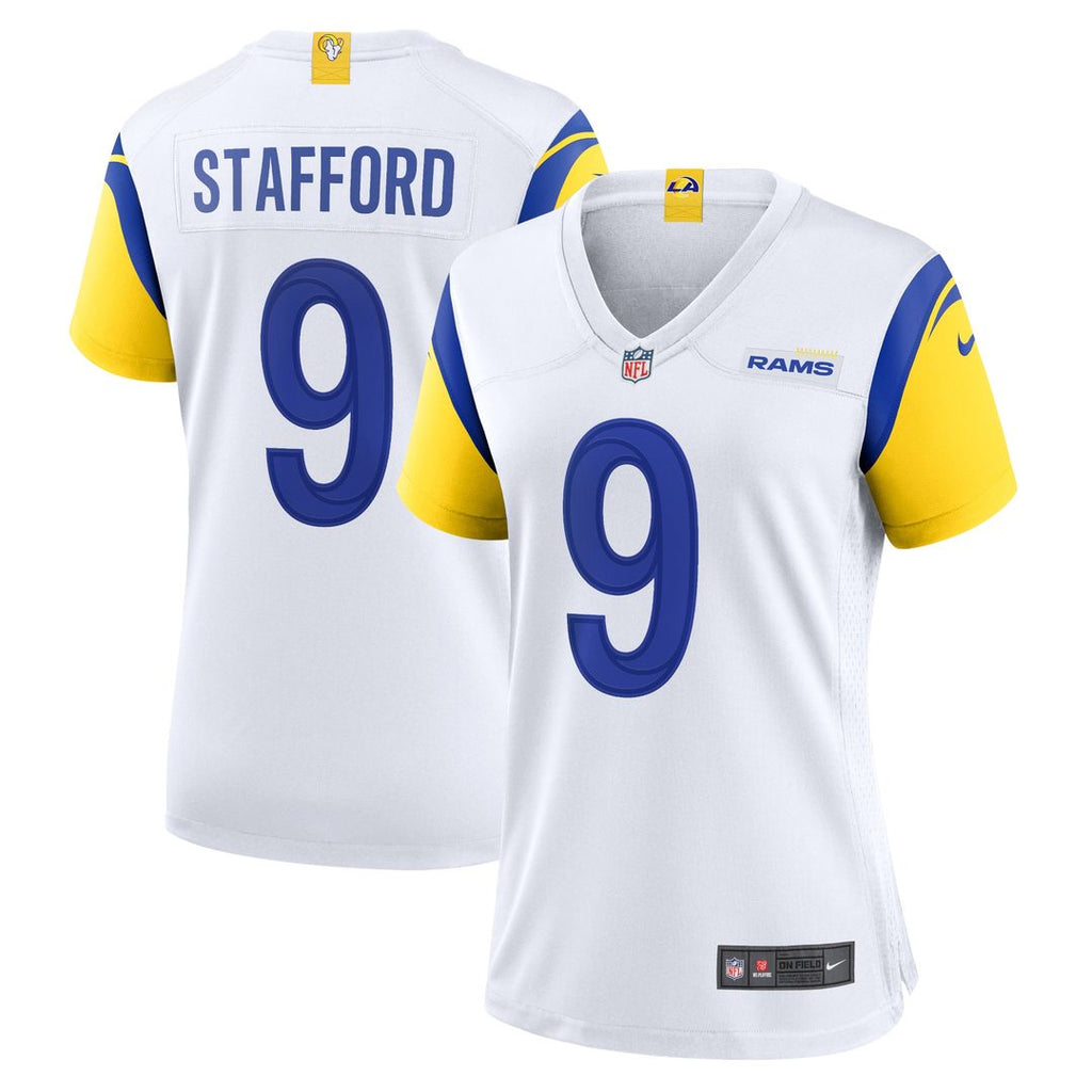 Matthew Stafford Los Angeles Rams Nike Women's Player Jersey - White Official NFL Team Apparel Football Fan Gear