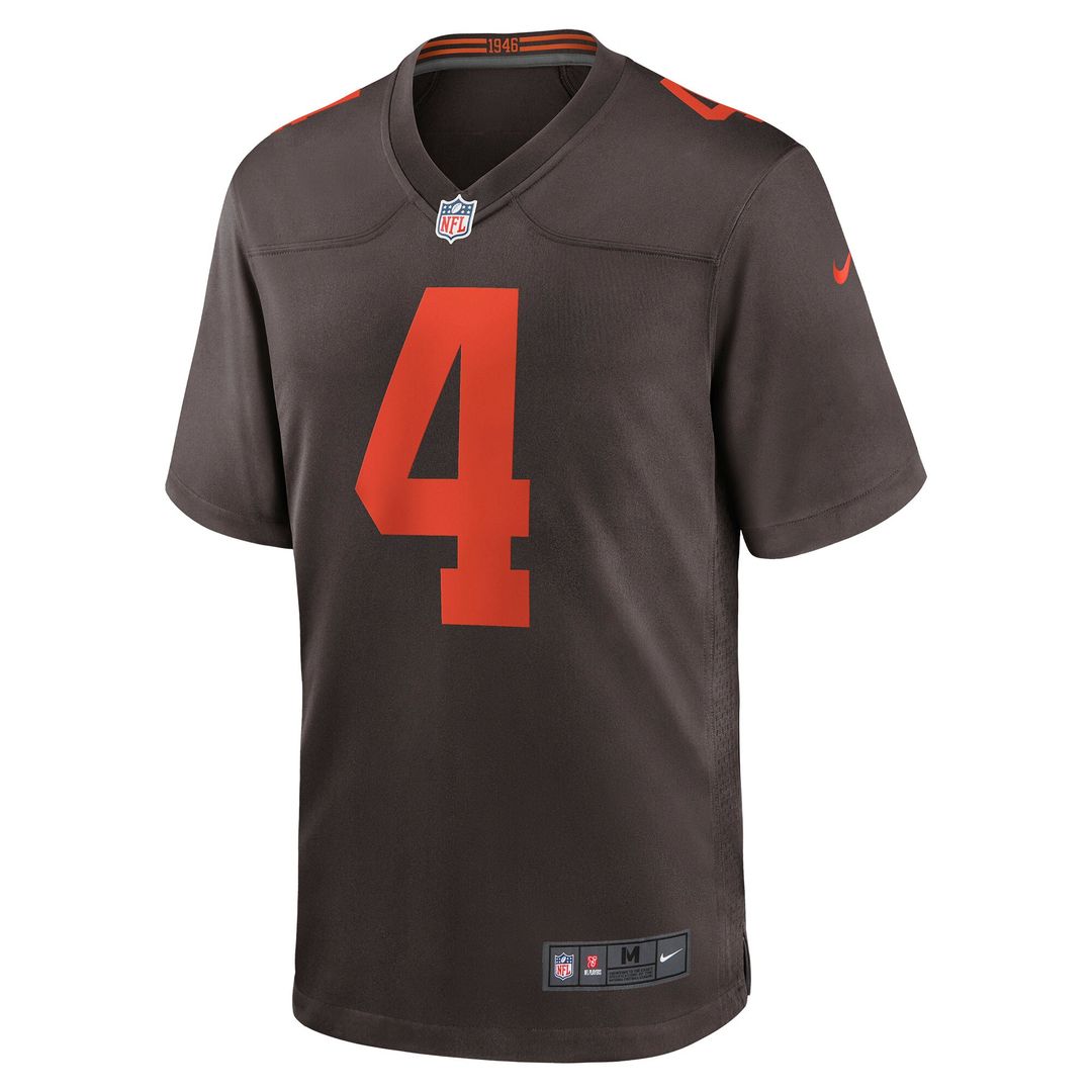 Deshaun Watson Cleveland Browns Nike Alternate Game Jersey - White Official NFL Team Apparel Football Fan Gear