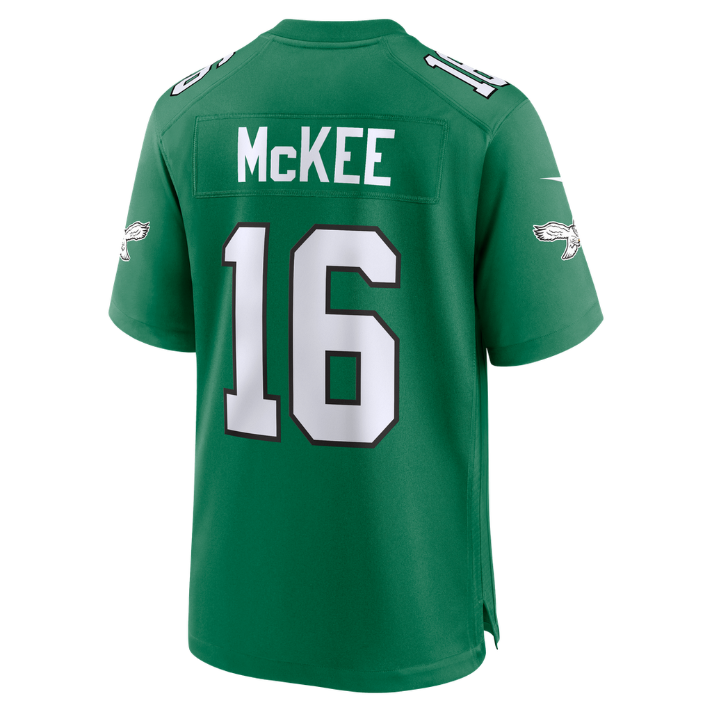 Tanner McKee Philadelphia Eagles Nike Alternate Game Jersey - Kelly Green Official NFL Team Apparel Football Fan Gear