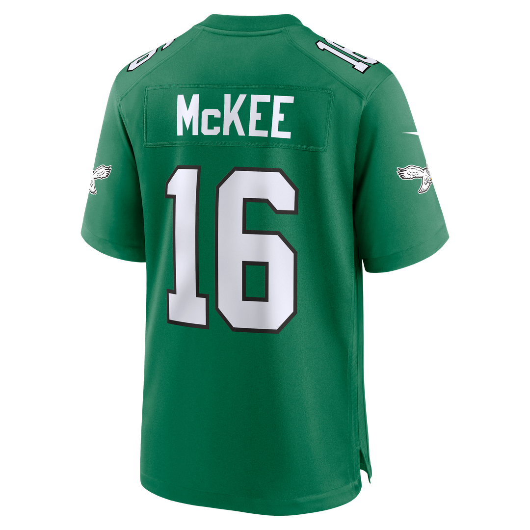 Tanner McKee Philadelphia Eagles Nike Alternate Game Jersey - Kelly Green Official NFL Team Apparel Football Fan Gear