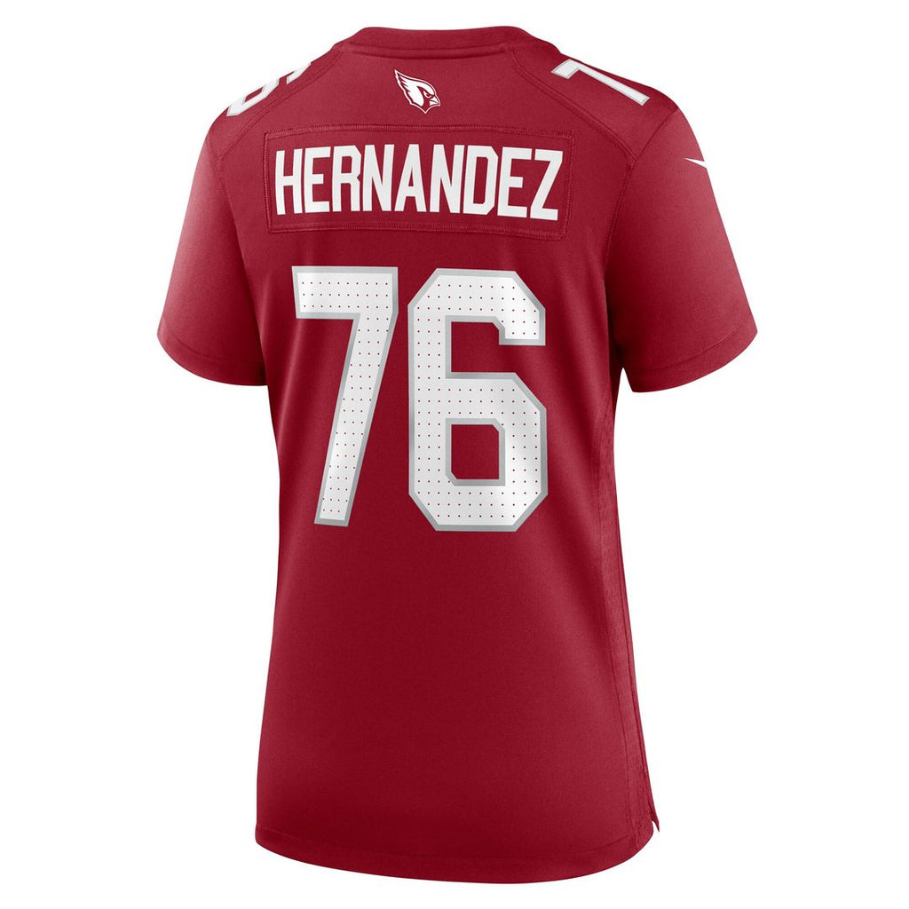 Will Hernandez Arizona Cardinals Nike Women's Game Jersey - Cardinal Official NFL Team Apparel Football Fan Gear