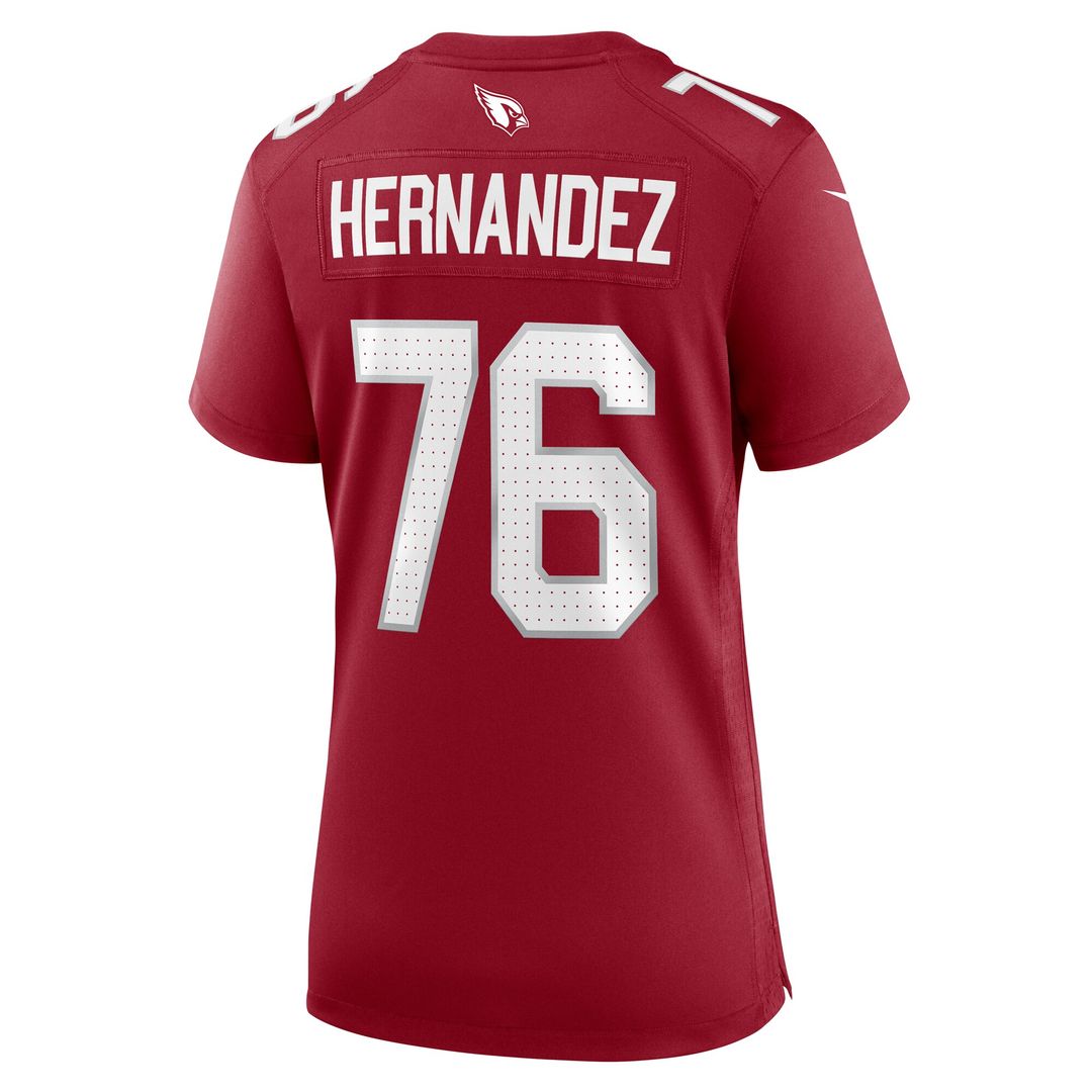 Will Hernandez Arizona Cardinals Nike Women's Game Jersey - Cardinal Official NFL Team Apparel Football Fan Gear