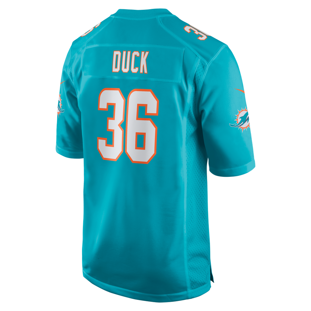 Storm Duck Miami Dolphins Nike Game Jersey - Aqua Official NFL Team Apparel Football Fan Gear