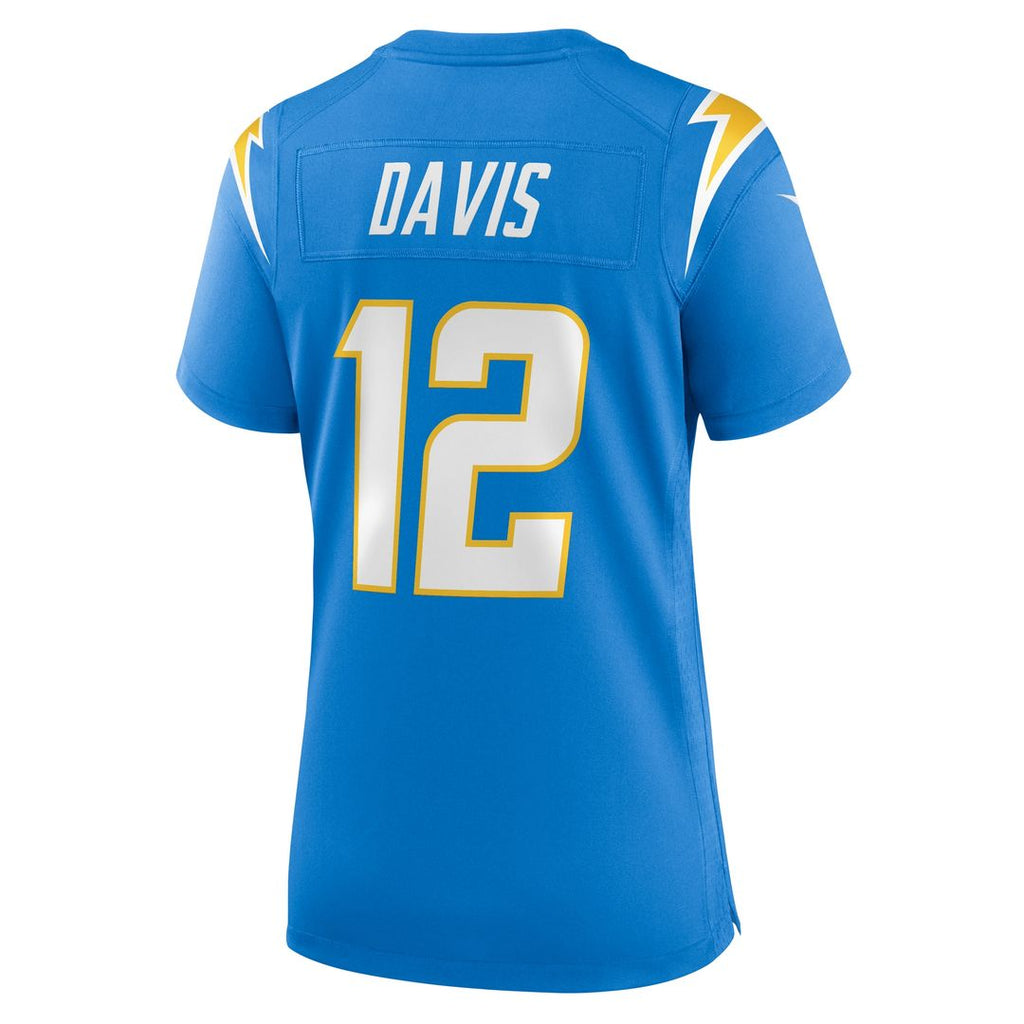 Derius Davis Los Angeles Chargers Nike Women's Team Game Jersey - Powder Blue Official NFL Team Apparel Football Fan Gear