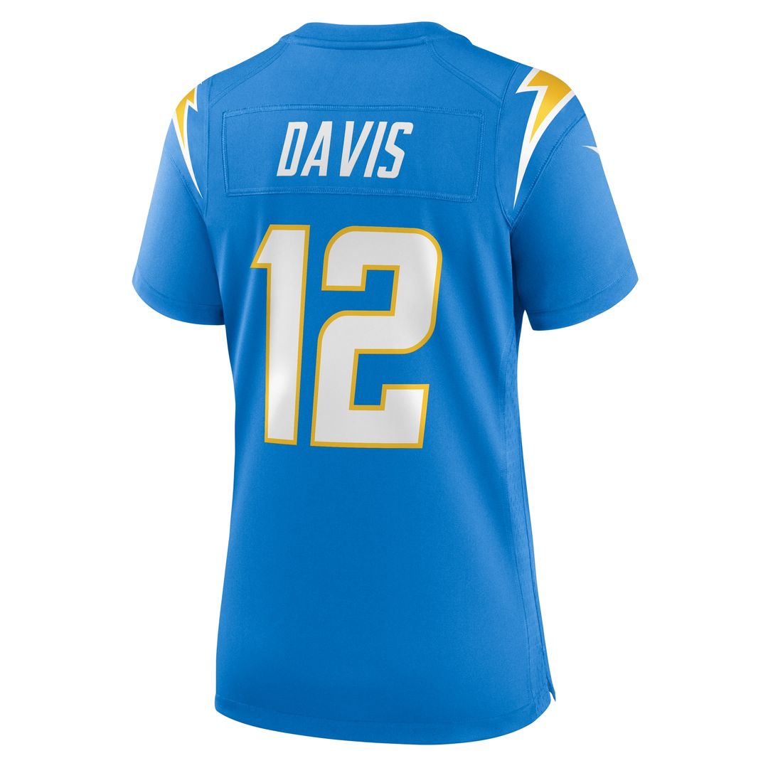 Derius Davis Los Angeles Chargers Nike Women's Team Game Jersey - Powder Blue Official NFL Team Apparel Football Fan Gear