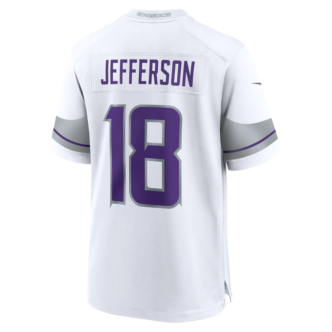Justin Jefferson Minnesota Vikings Nike Youth Game Jersey - White Official NFL Team Apparel Football Fan Gear