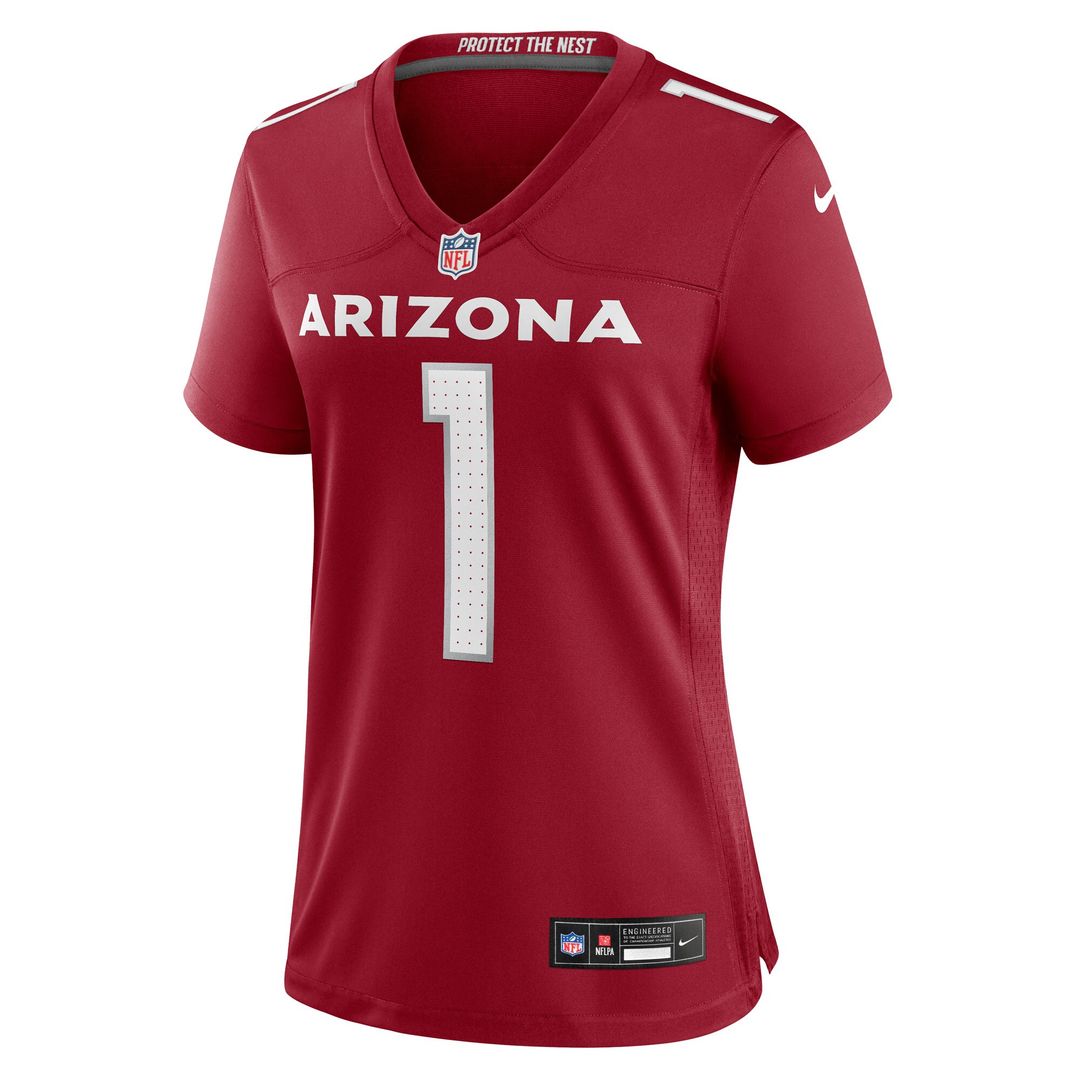 Number 1 Bride Arizona Cardinals Nike Women's Game Jersey - Cardinal Official NFL Team Apparel Football Fan Gear