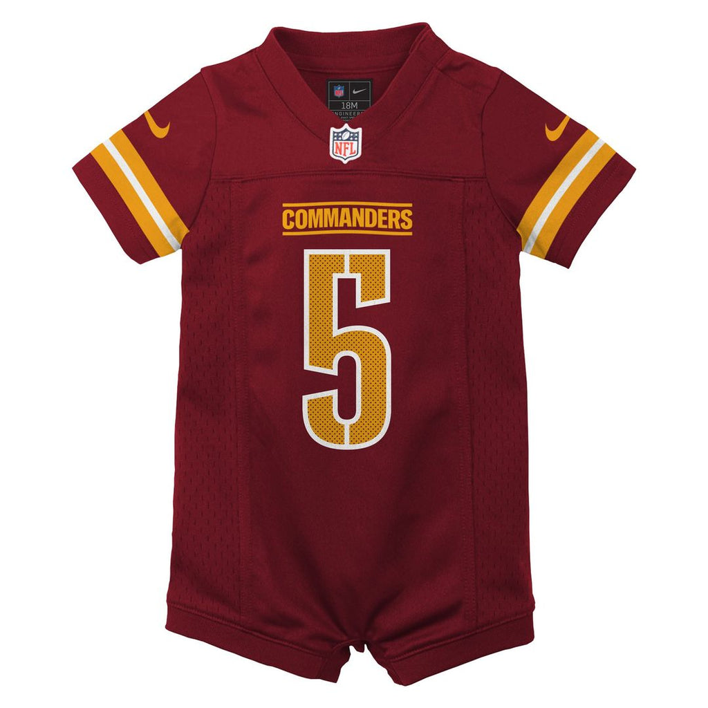 Jayden Daniels Washington Commanders Nike Newborn & Infant Game Romper Jersey - Burgundy Official NFL Team Apparel Football Fan Gear