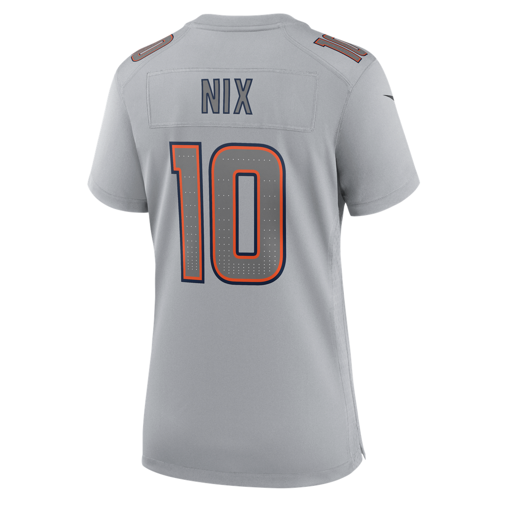 Bo Nix Denver Broncos Nike Women's Fashion Atmosphere Fashion Game Jersey - Gray Official NFL Team Apparel Football Fan Gear