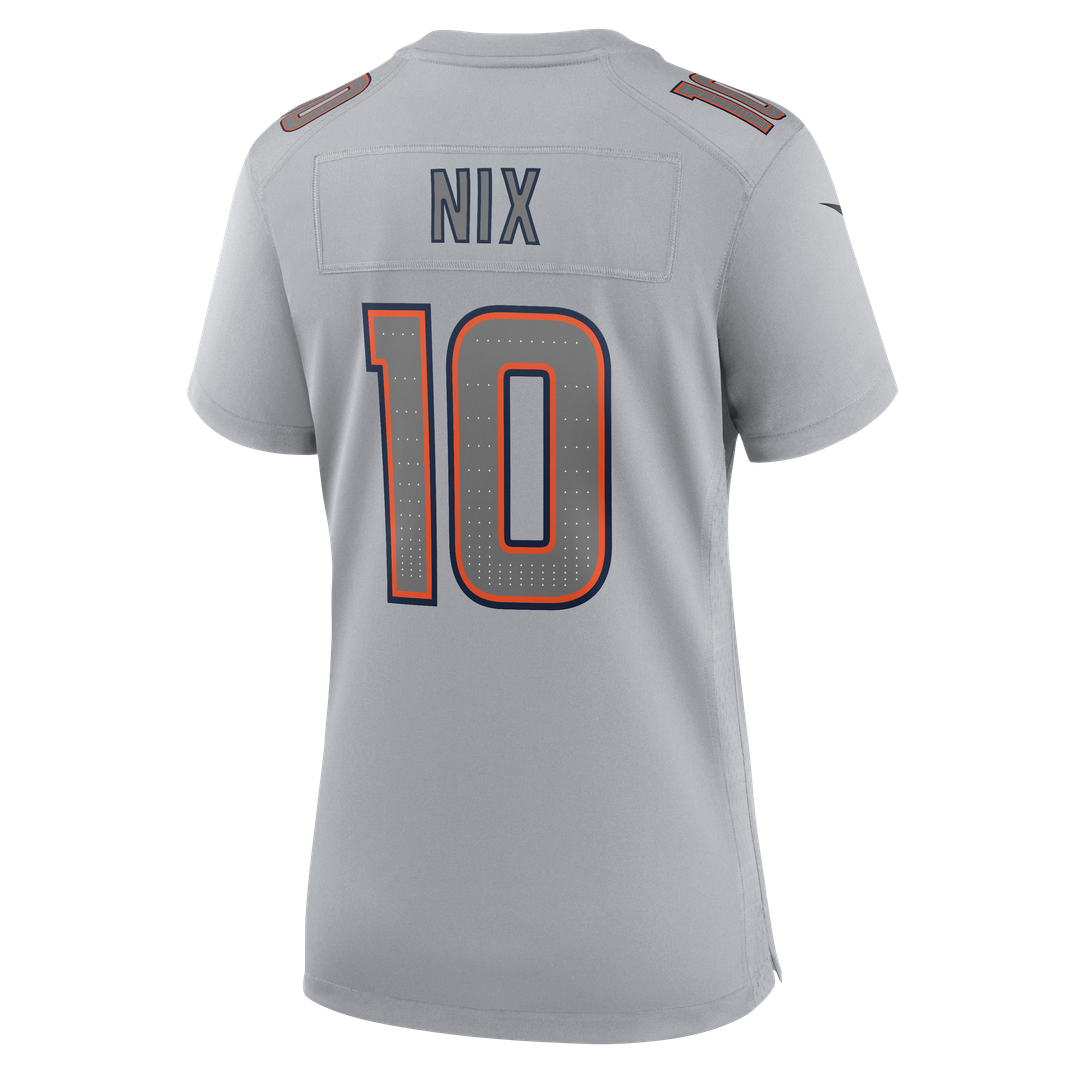 Bo Nix Denver Broncos Nike Women's Fashion Atmosphere Fashion Game Jersey - Gray Official NFL Team Apparel Football Fan Gear