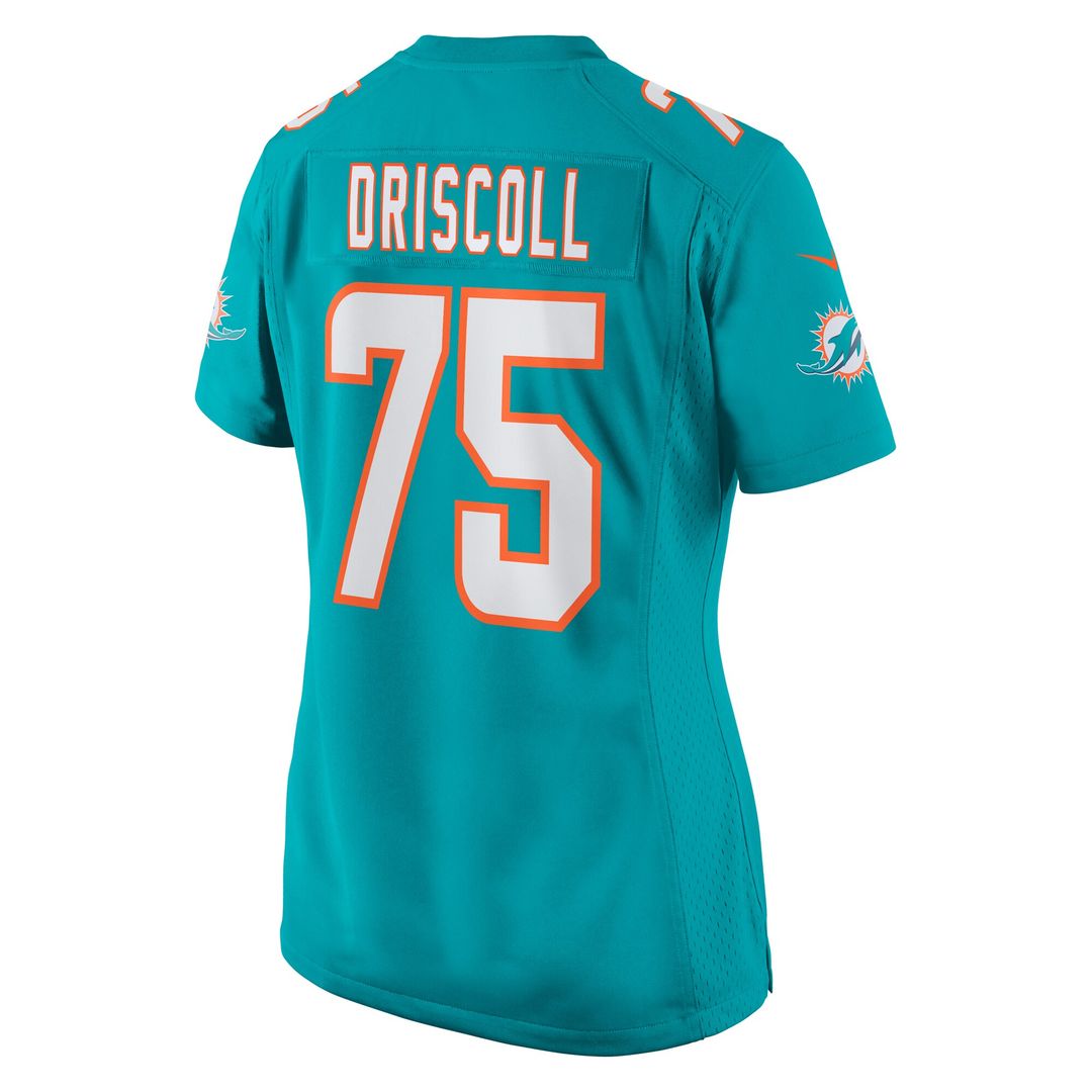 Jack Driscoll Miami Dolphins Nike Women's Team Game Jersey - Aqua Official NFL Team Apparel Football Fan Gear
