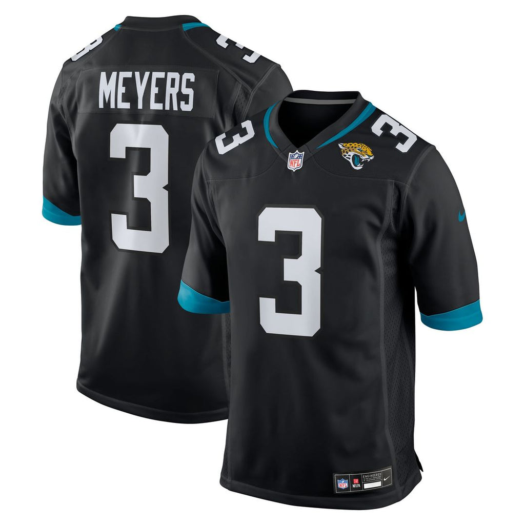 Jakobi Meyers Jacksonville Jaguars Nike Alternate Game Jersey - Black Official NFL Team Apparel Football Fan Gear