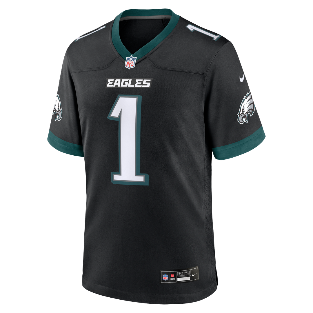 Jalen Hurts Philadelphia Eagles Nike Alternate Game Jersey - Black Official NFL Team Apparel Football Fan Gear