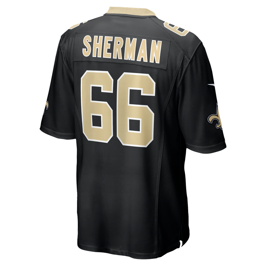 William Sherman New Orleans Saints Nike Team Game Jersey - Black Official NFL Team Apparel Football Fan Gear