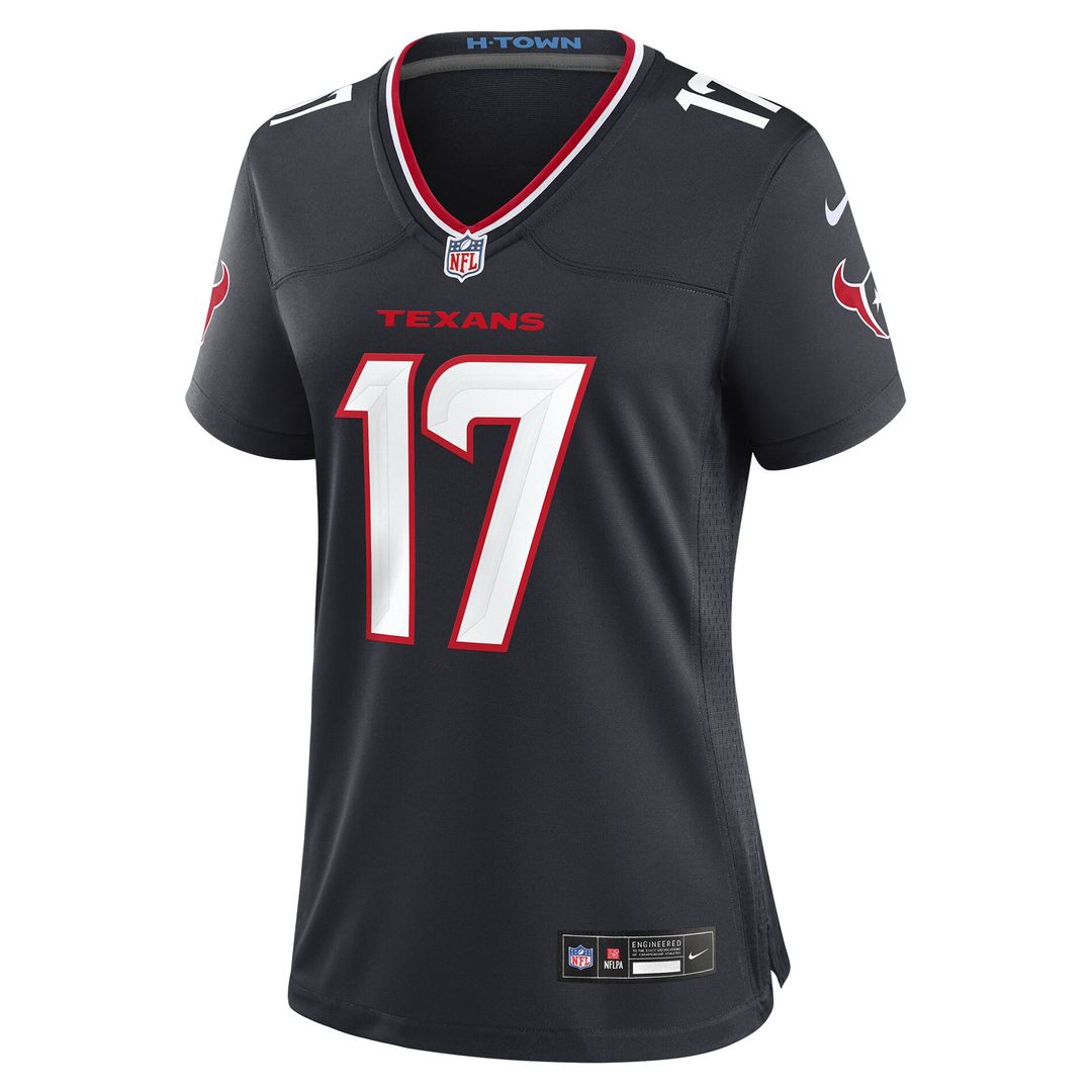 Braxton Berrios Houston Texans Nike Women's Team Game Jersey - Navy Official NFL Team Apparel Football Fan Gear