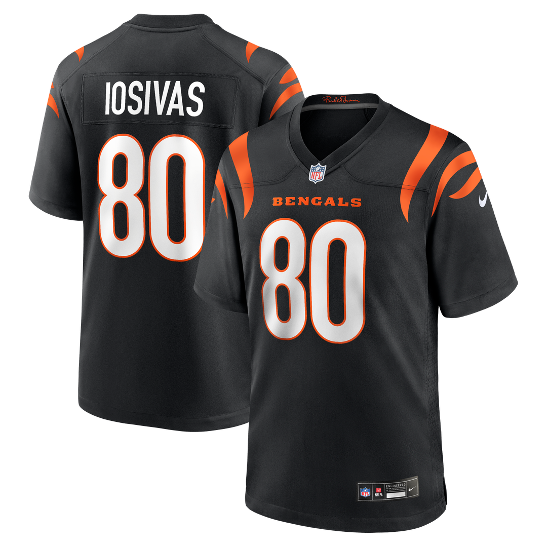 Andrei Iosivas Cincinnati Bengals Nike Team Game Jersey - Black Official NFL Team Apparel Football Fan Gear