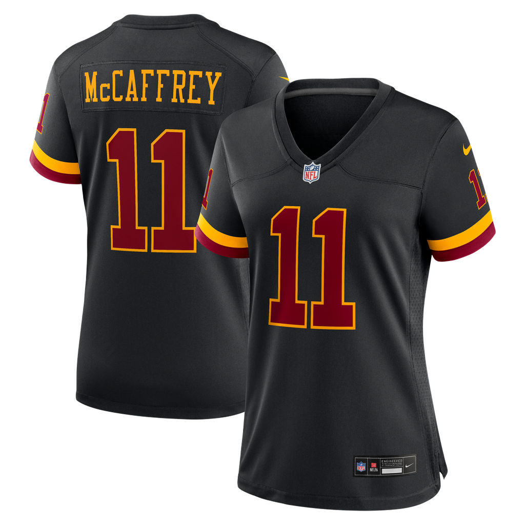 Luke McCaffrey Washington Commanders Nike Women's Hail Raiser Alternate Game Jersey - Black Official NFL Team Apparel Football Fan Gear