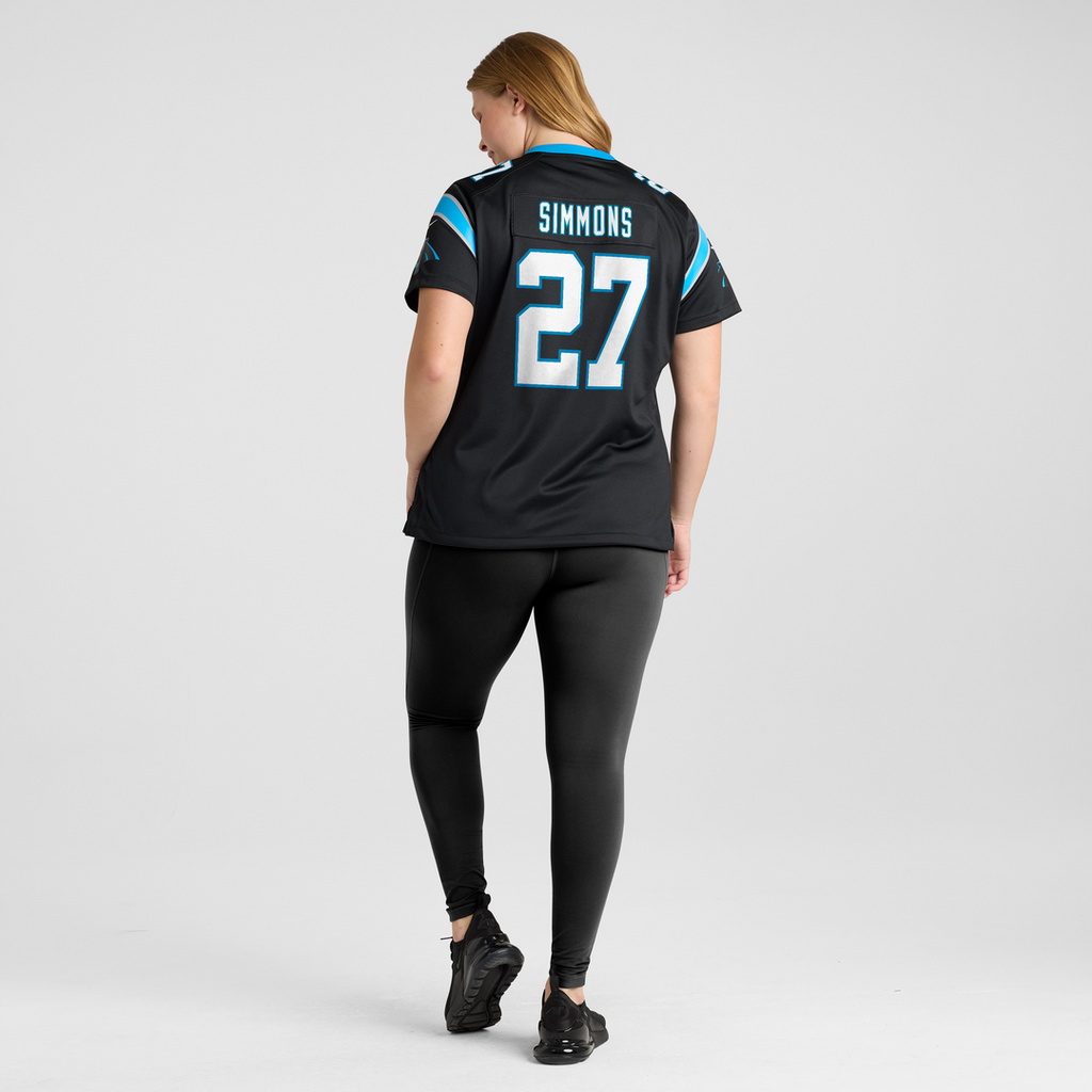 Isaiah Simmons Carolina Panthers Nike Women's Team Game Jersey - Black Official NFL Team Apparel Football Fan Gear