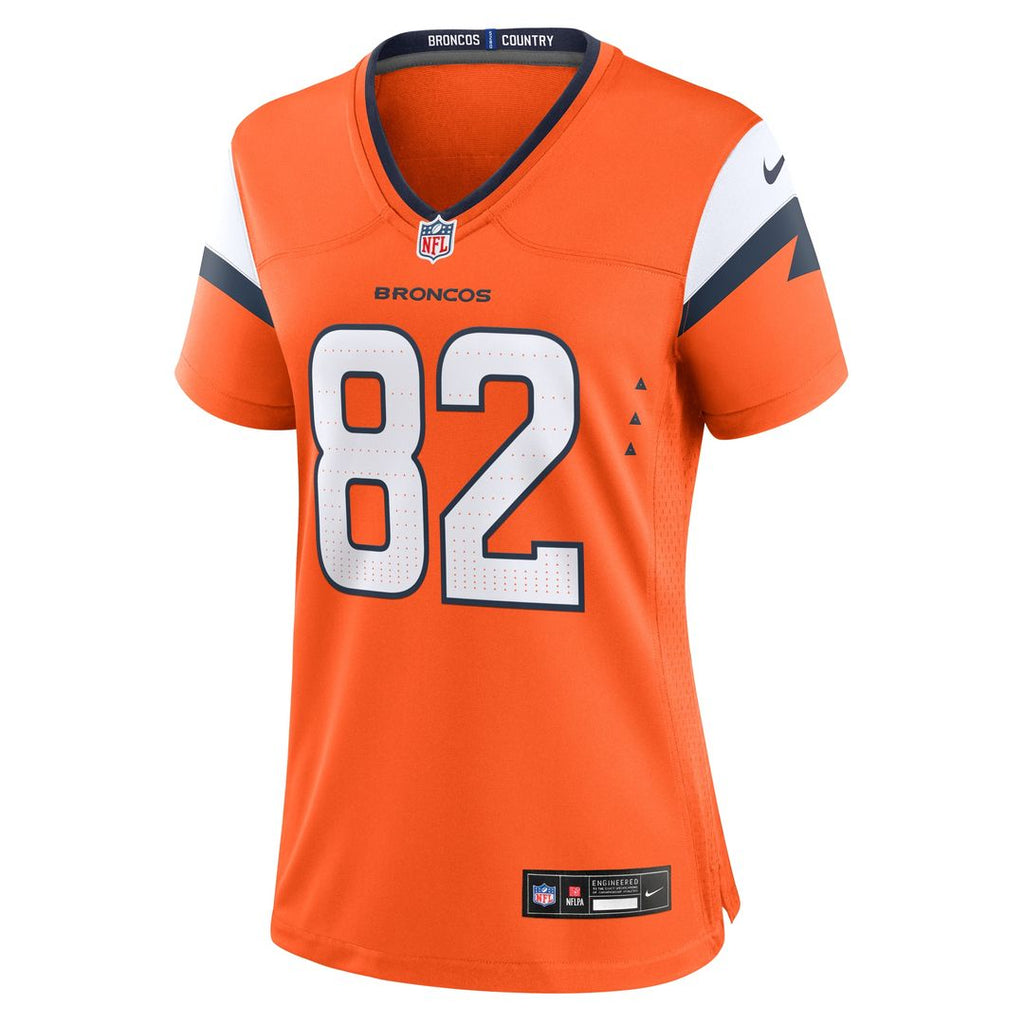 Adam Trautman Denver Broncos Nike Women's Team Game Jersey - Orange Official NFL Team Apparel Football Fan Gear