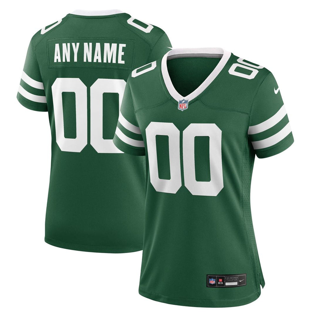 New York Jets Nike Women's Custom Game Jersey - Legacy Green Official NFL Team Apparel Football Fan Gear