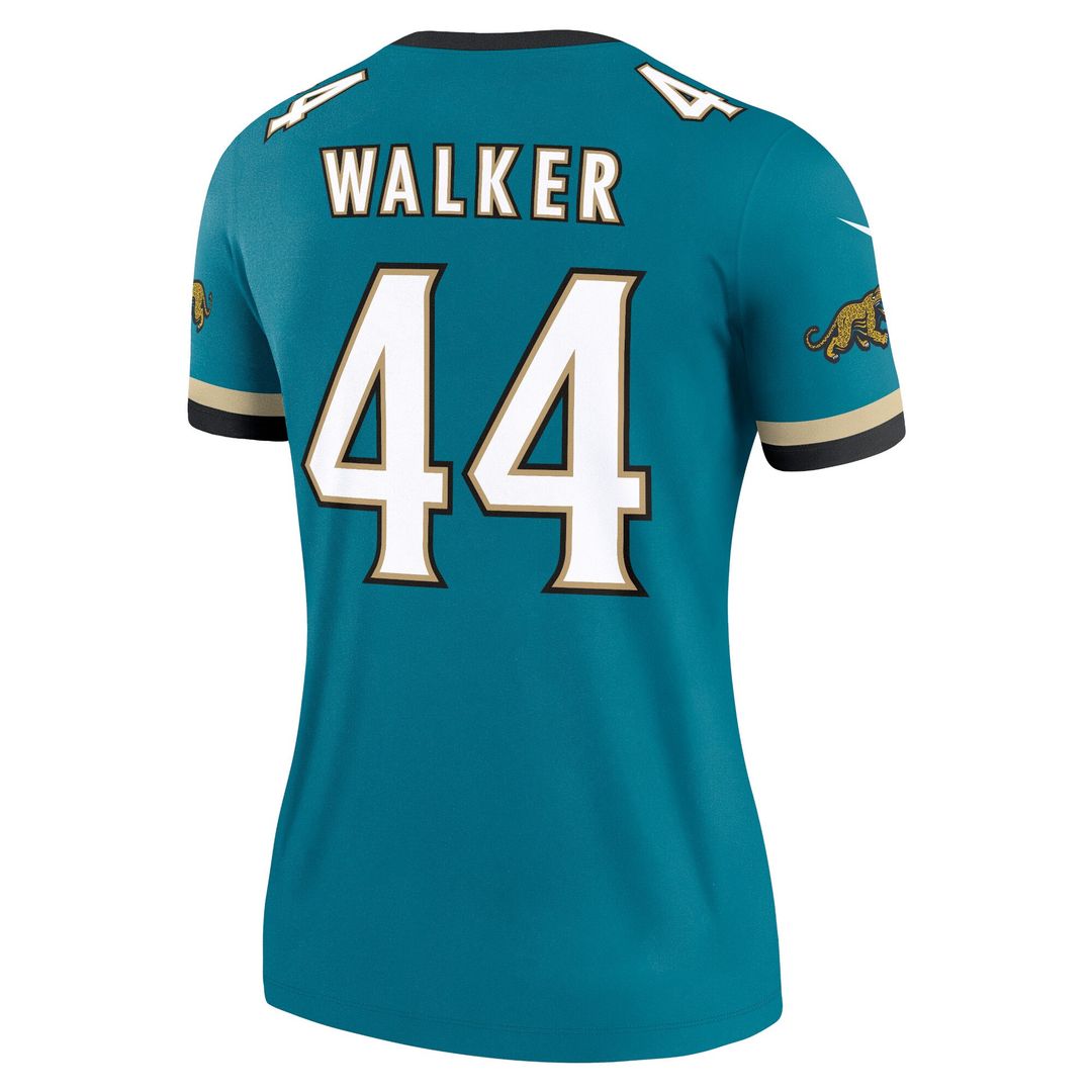 Travon Walker Jacksonville Jaguars Nike Women's Alternate Legend Player Performance Top - Prowler Throwback Teal NFL Fan Gear Popular Style