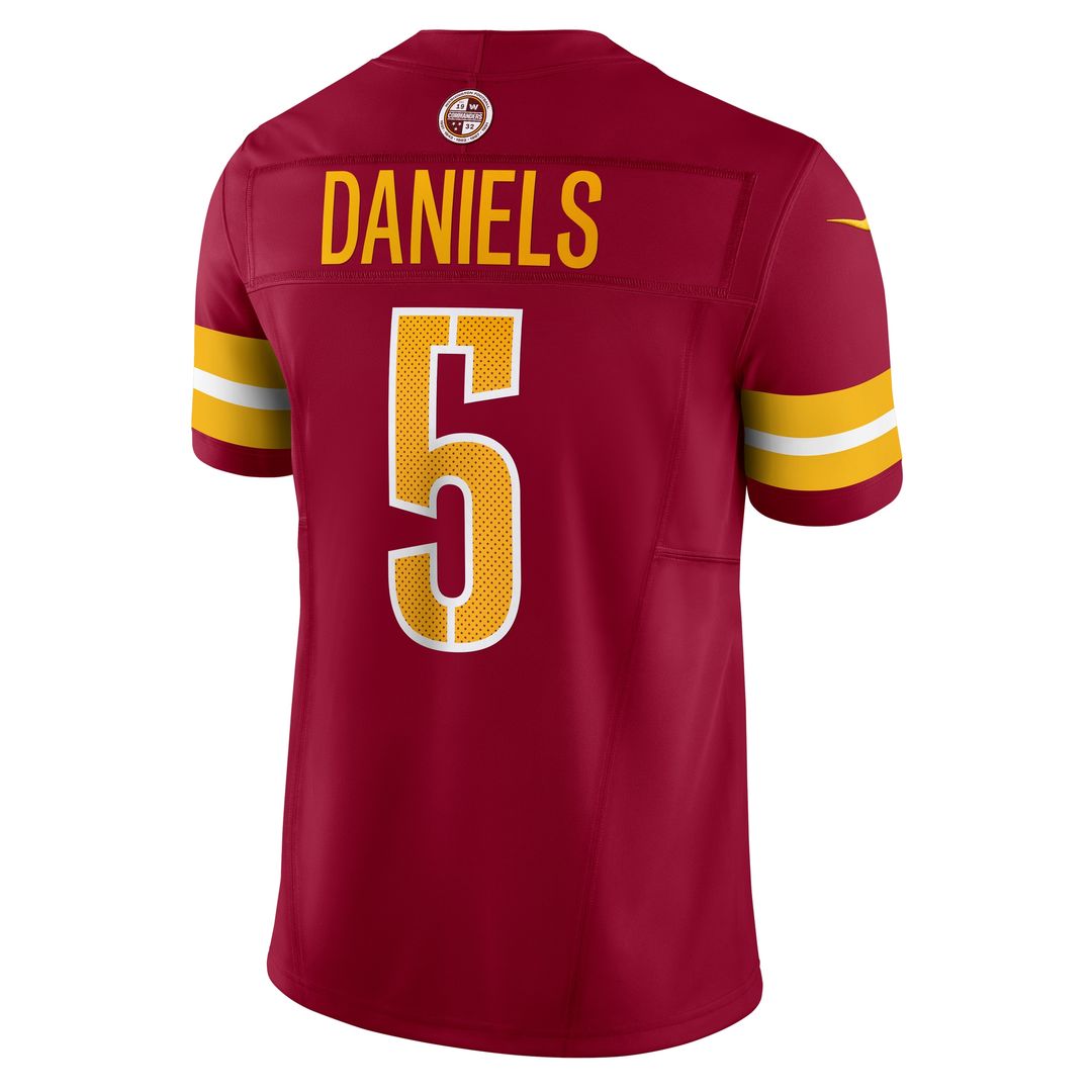 Jayden Daniels Washington Commanders Nike Vapor F.U.S.E. Limited Jersey - Burgundy Official NFL Team Apparel Football Fan Gear