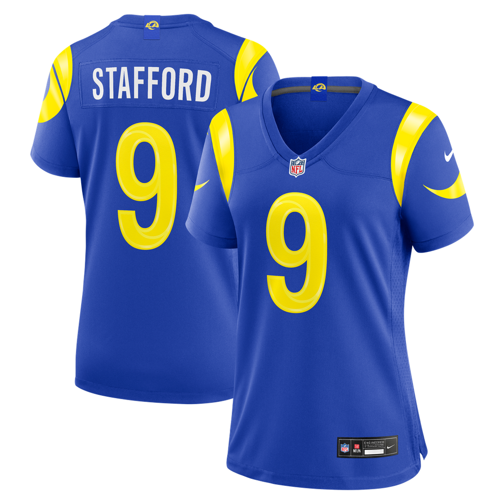 Matthew Stafford Los Angeles Rams Nike Women's Game Jersey - Royal Official NFL Team Apparel Football Fan Gear