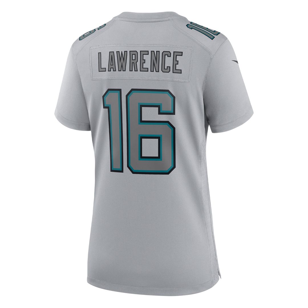 Trevor Lawrence Jacksonville Jaguars Nike Women's Atmosphere Fashion Game Jersey - Gray Official NFL Team Apparel Football Fan Gear