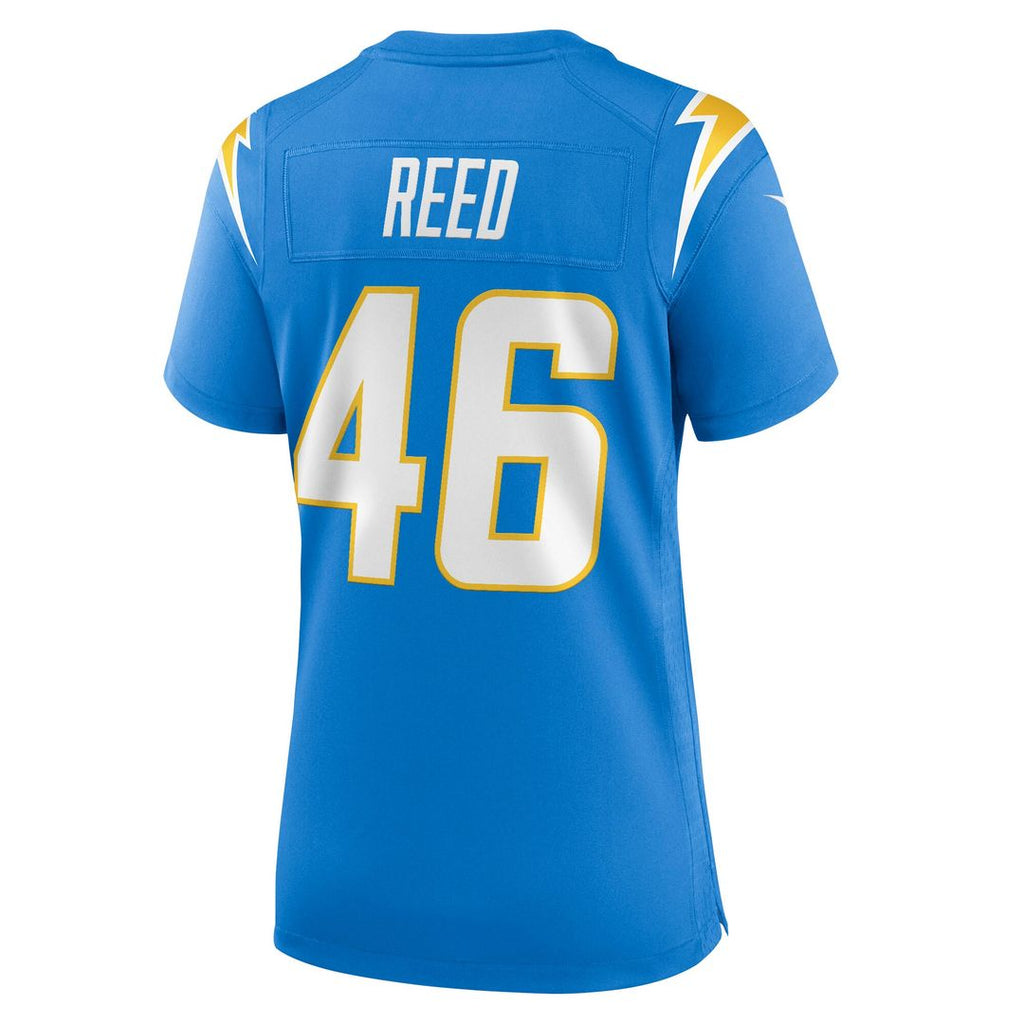 Nikko Reed Los Angeles Chargers Nike Women's Team Game Jersey - Powder Blue Official NFL Team Apparel Football Fan Gear