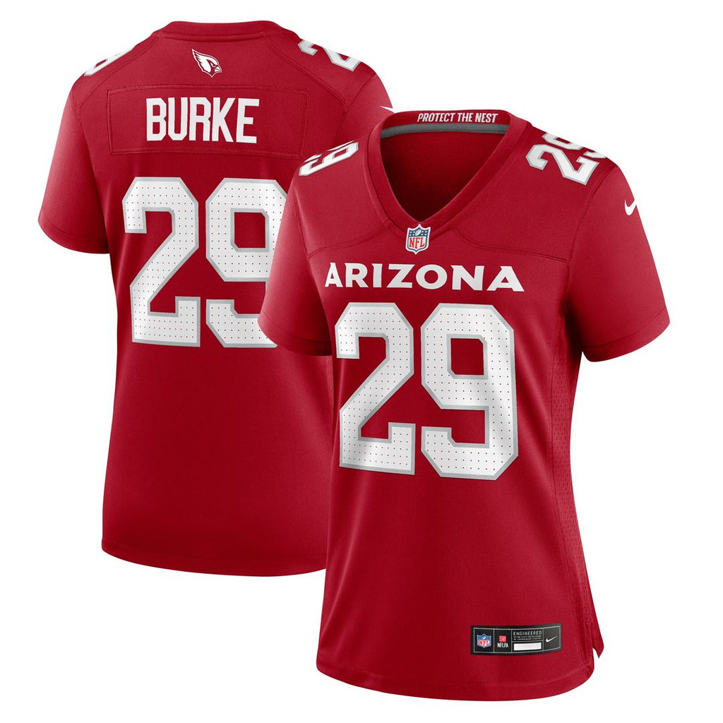 Denzel Burke Arizona Cardinals Nike Women's Team Game Jersey - Cardinal Official NFL Team Apparel Football Fan Gear